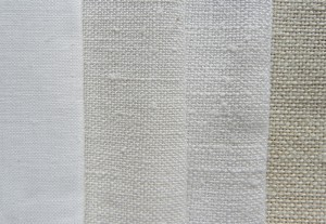 Different weights of linen fabric